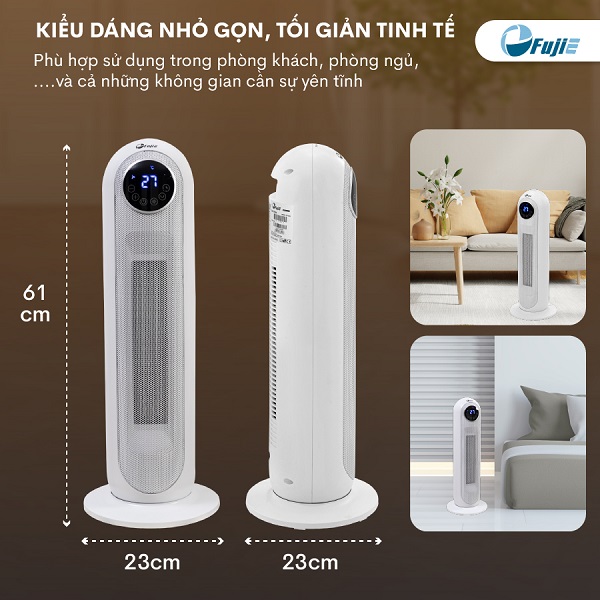 Máy sưởi gốm Ceramic để sàn FujiE CH-2300