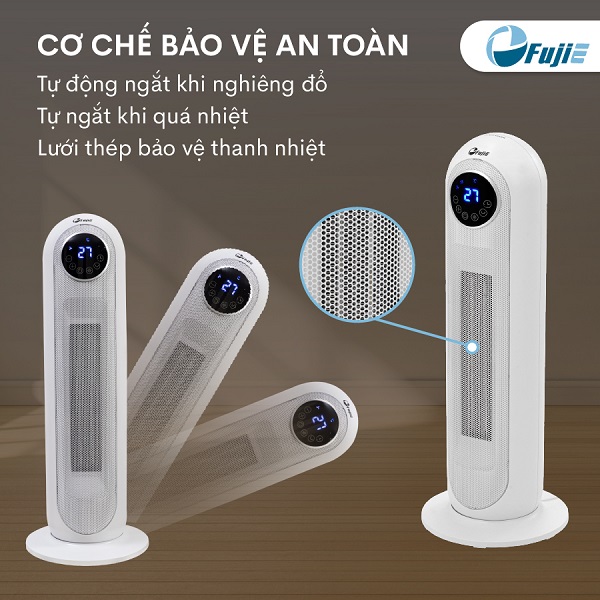 Máy sưởi gốm Ceramic để sàn FujiE CH-2300