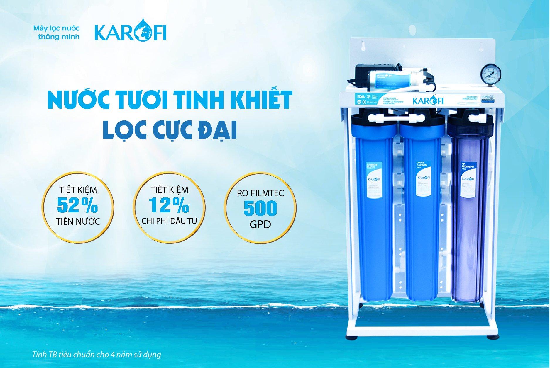 Nước tươi tinh khiết lọc cực đại