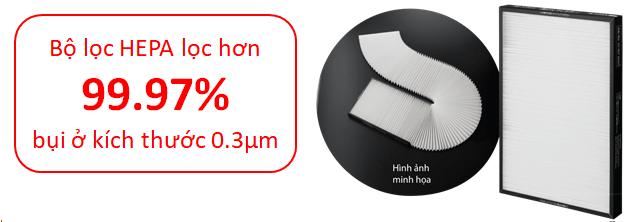 Công nghệ màng lọc HEPA trên máy lọc không khí Hitachi
